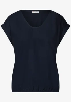 Bluse in Unifarbe