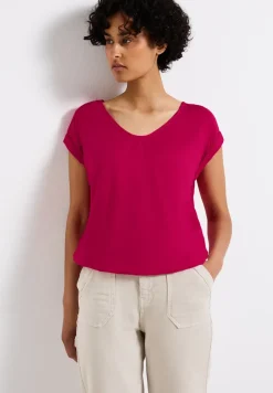 Bluse in Unifarbe