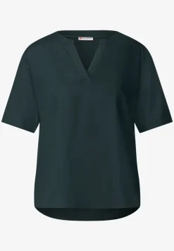 Bluse in Unifarbe
