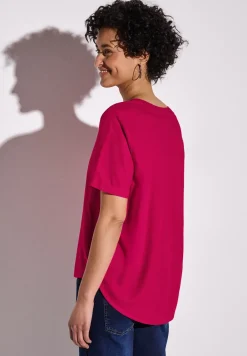 Bluse in Unifarbe