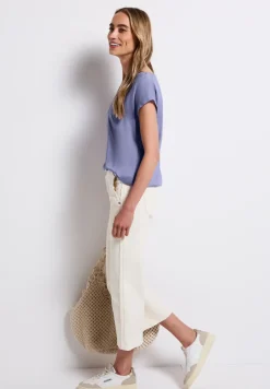 Bluse in Unifarbe