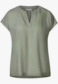 Bluse in Unifarbe