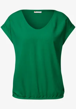 Bluse in Unifarbe