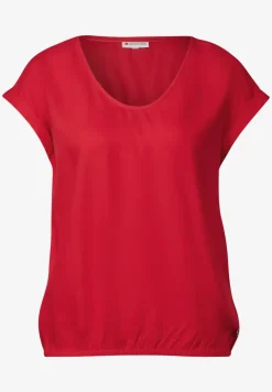 Bluse in Unifarbe