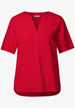 Bluse in Unifarbe