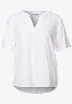 Bluse in Unifarbe