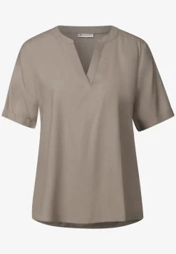 Bluse in Unifarbe