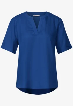 Bluse in Unifarbe