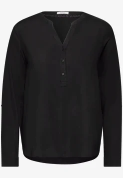 Bluse in Unifarbe