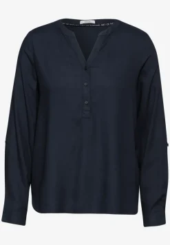 Bluse in Unifarbe