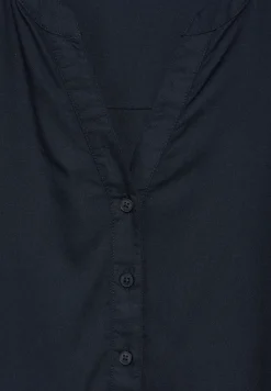 Bluse in Unifarbe