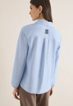 Bluse in Unifarbe