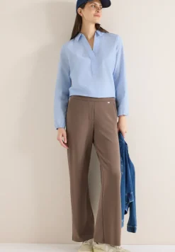Bluse in Unifarbe