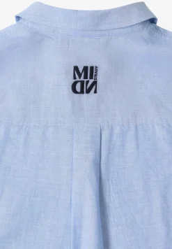 Bluse in Unifarbe