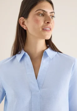 Bluse in Unifarbe