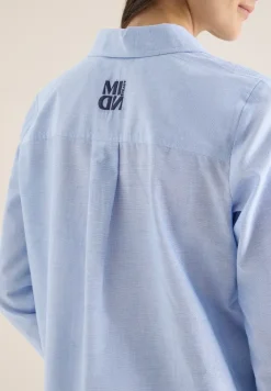 Bluse in Unifarbe