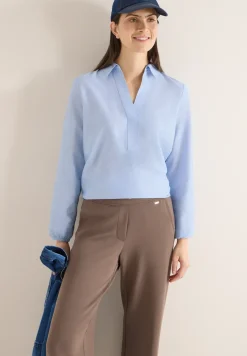Bluse in Unifarbe