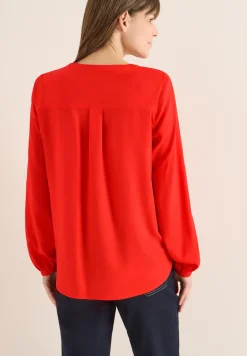Bluse in Unifarbe