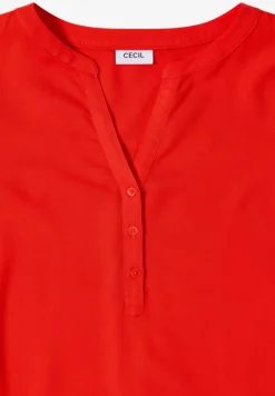 Bluse in Unifarbe
