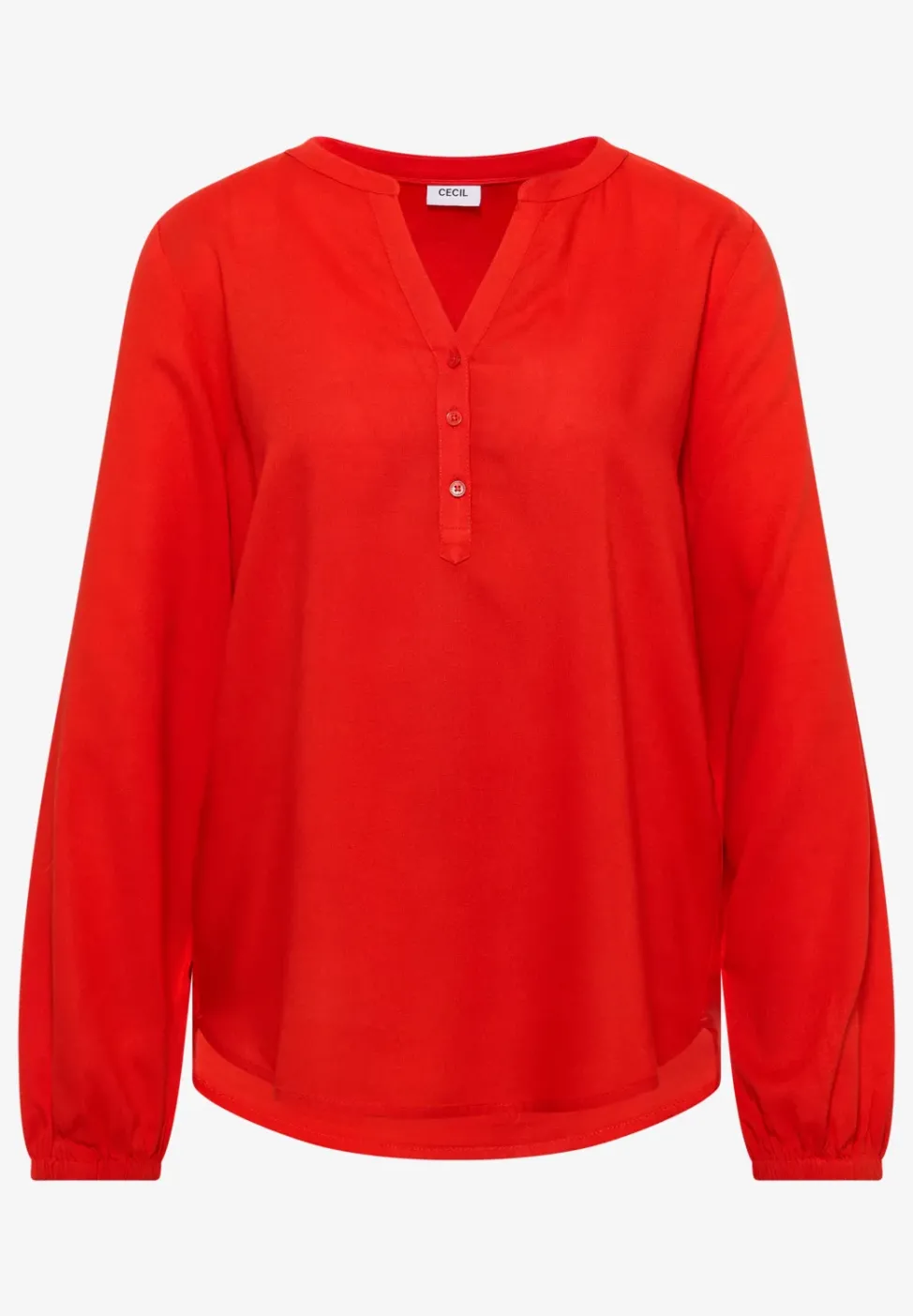 Bluse in Unifarbe