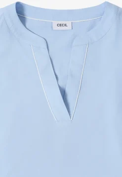 Bluse in Unifarbe