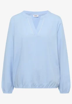 Bluse in Unifarbe