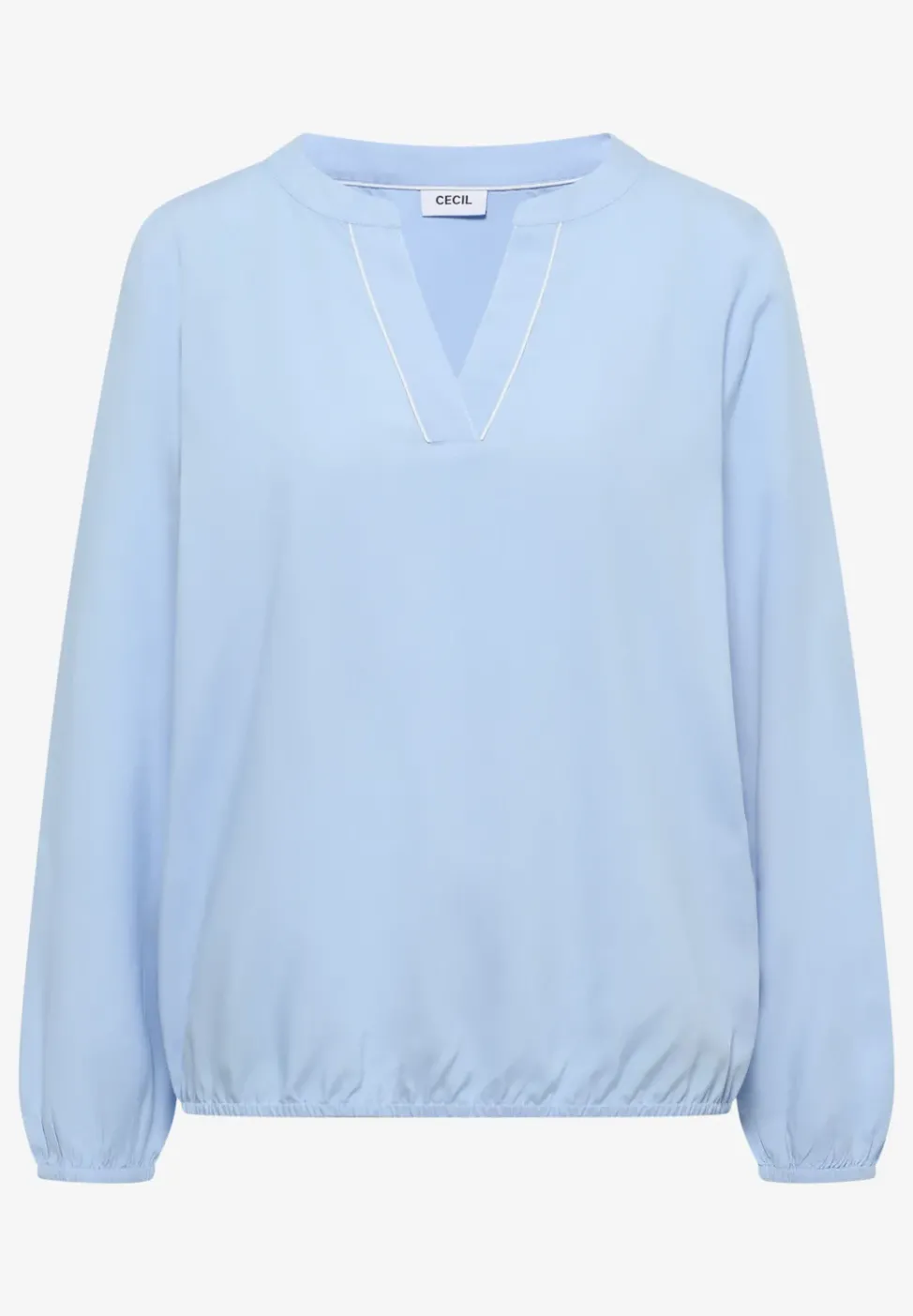 Bluse in Unifarbe