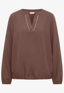 Bluse in Unifarbe