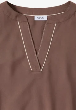 Bluse in Unifarbe