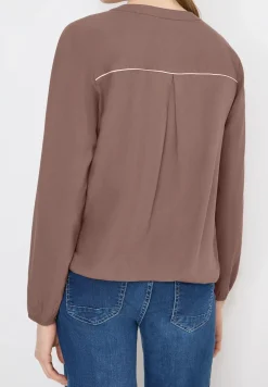 Bluse in Unifarbe