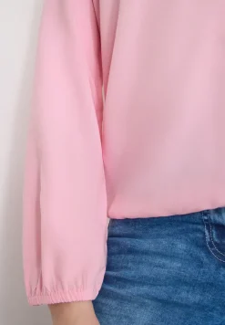 Bluse in Unifarbe