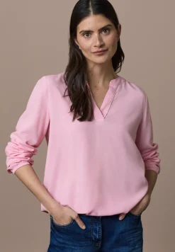 Bluse in Unifarbe