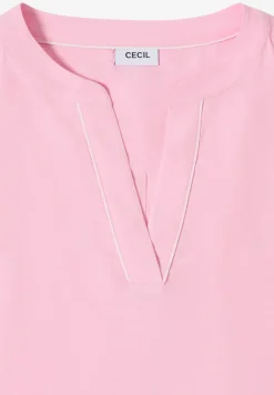 Bluse in Unifarbe