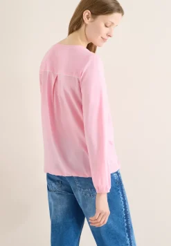 Bluse in Unifarbe