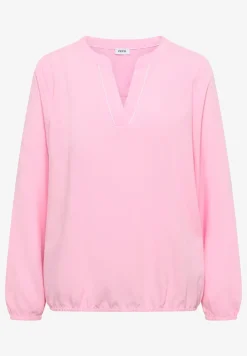 Bluse in Unifarbe