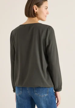 Bluse in Unifarbe