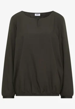 Bluse in Unifarbe