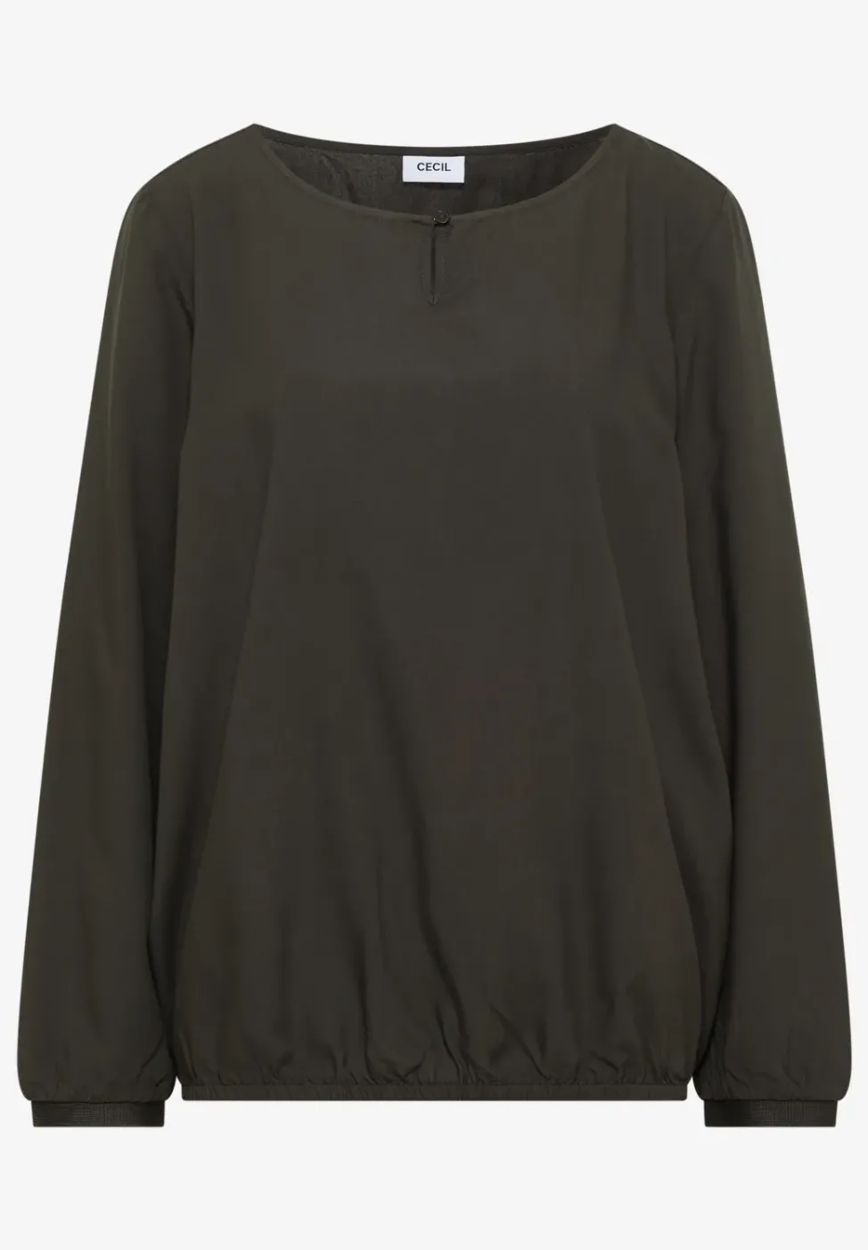 Bluse in Unifarbe
