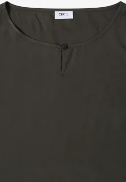 Bluse in Unifarbe