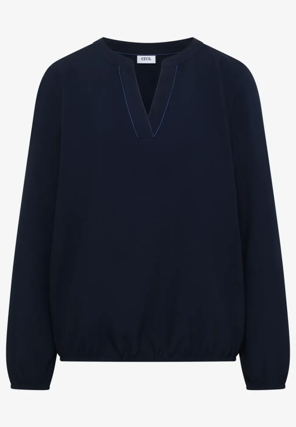 Bluse in Unifarbe