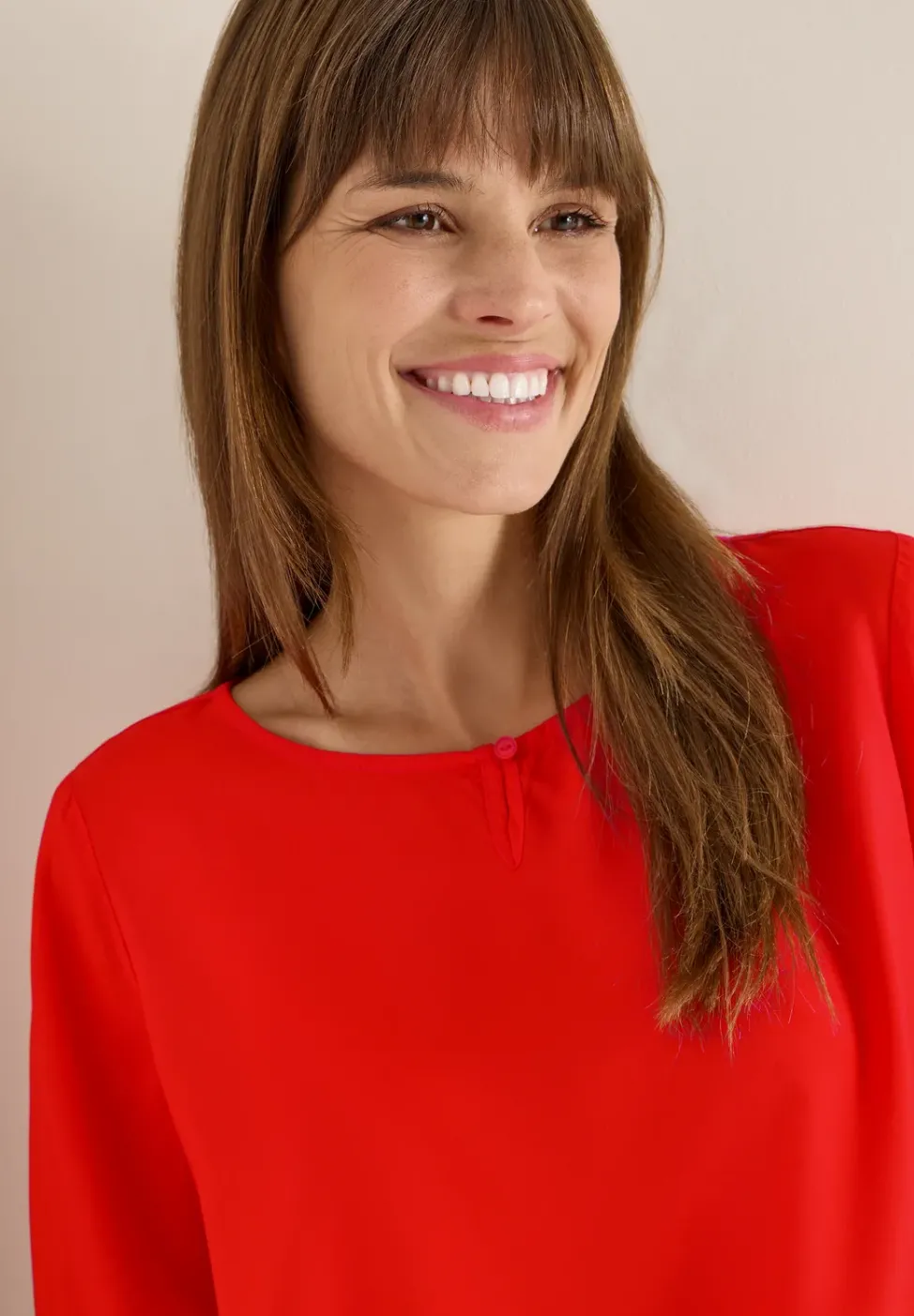 Bluse in Unifarbe