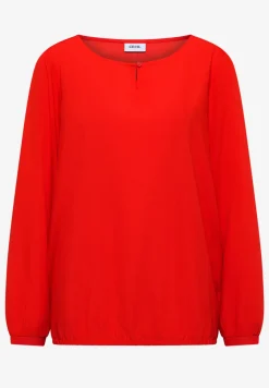 Bluse in Unifarbe