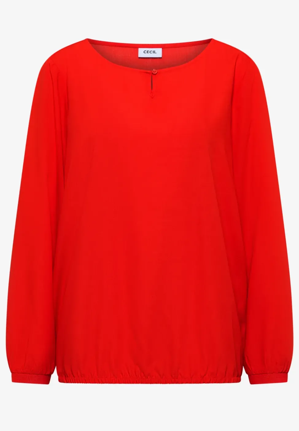 Bluse in Unifarbe