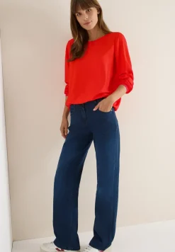 Bluse in Unifarbe