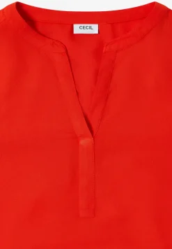 Bluse in Unifarbe