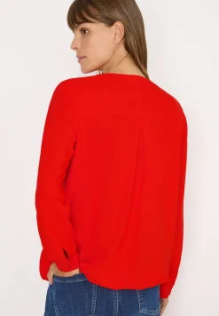 Bluse in Unifarbe