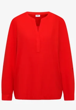 Bluse in Unifarbe