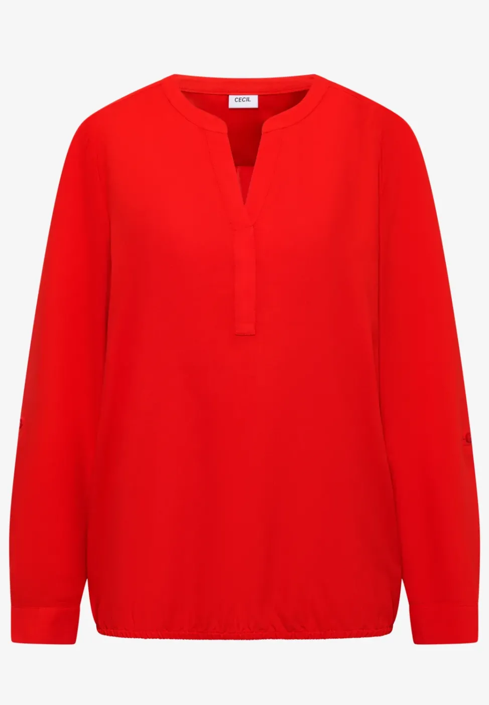 Bluse in Unifarbe