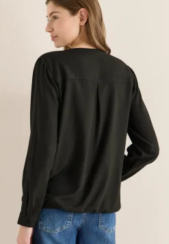 Bluse in Unifarbe