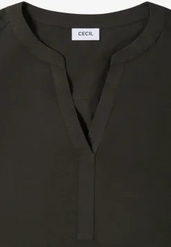 Bluse in Unifarbe
